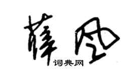 朱錫榮薛風草書個性簽名怎么寫