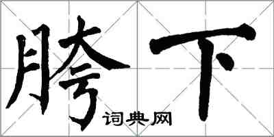 翁闓運胯下楷書怎么寫