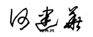 朱錫榮何建華草書個性簽名怎么寫