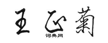 駱恆光王正菊行書個性簽名怎么寫