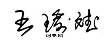 朱錫榮王瑜斌草書個性簽名怎么寫