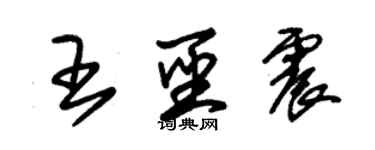 朱錫榮王聖震草書個性簽名怎么寫