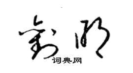 梁錦英劉明草書個性簽名怎么寫