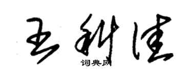 朱錫榮王科佳草書個性簽名怎么寫