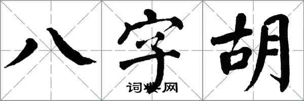 翁闓運八字鬍楷書怎么寫