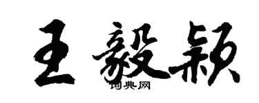 胡問遂王毅穎行書個性簽名怎么寫