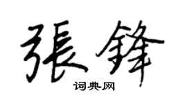 王正良張鋒行書個性簽名怎么寫