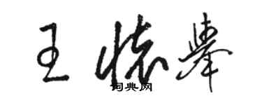 駱恆光王懷舉草書個性簽名怎么寫