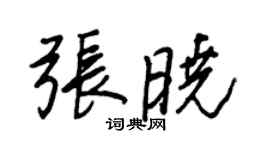 王正良張曉行書個性簽名怎么寫