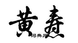 胡問遂黃燾行書個性簽名怎么寫