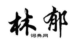 胡問遂林郁行書個性簽名怎么寫