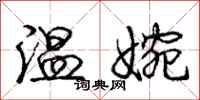 龐中華溫婉行書怎么寫