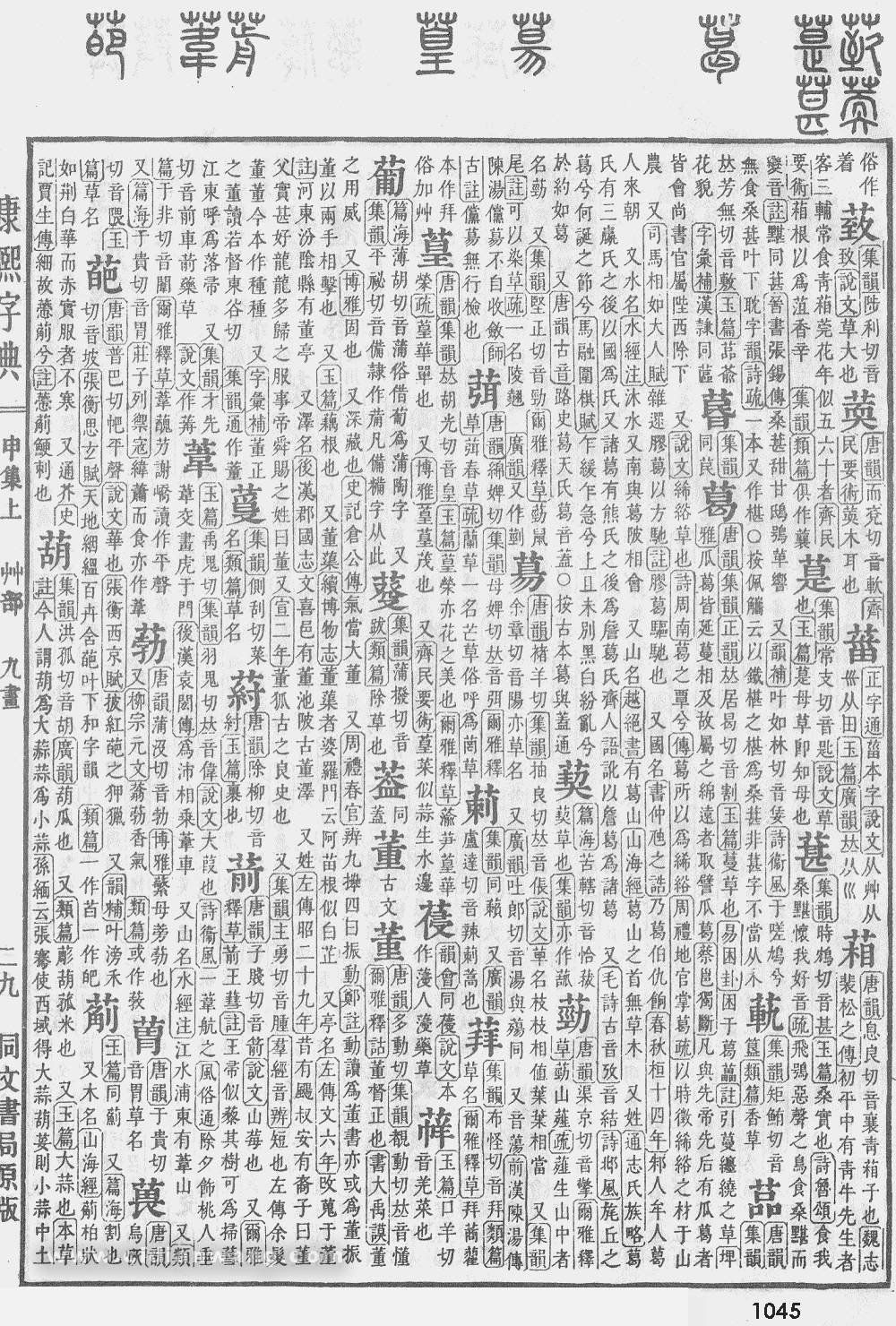 康熙字典掃描版第1045頁