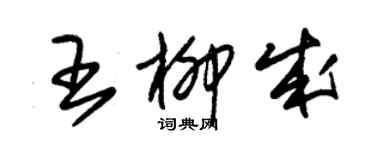 朱錫榮王柳成草書個性簽名怎么寫