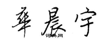 王正良華晨宇行書個性簽名怎么寫