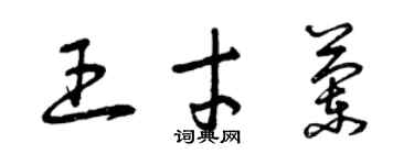 曾慶福王才蘭草書個性簽名怎么寫