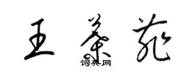 梁錦英王葉菲草書個性簽名怎么寫