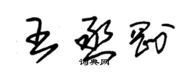 朱錫榮王丞剛草書個性簽名怎么寫