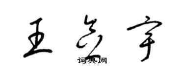 梁錦英王念宇草書個性簽名怎么寫