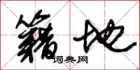 朱錫榮籍地草書怎么寫