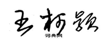 朱錫榮王柯穎草書個性簽名怎么寫