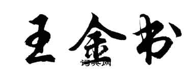 胡問遂王金書行書個性簽名怎么寫