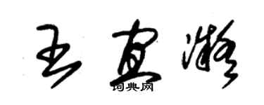 朱錫榮王宜凝草書個性簽名怎么寫