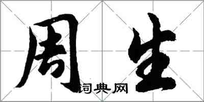 胡問遂周生行書怎么寫