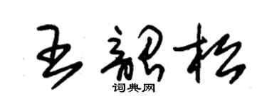 朱錫榮王韶松草書個性簽名怎么寫