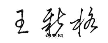 駱恆光王新格草書個性簽名怎么寫