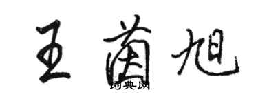 駱恆光王茵旭行書個性簽名怎么寫