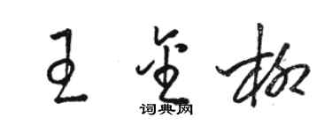 駱恆光王金柳草書個性簽名怎么寫