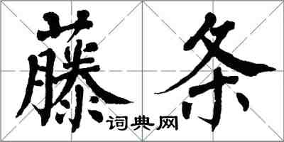 翁闓運藤條楷書怎么寫