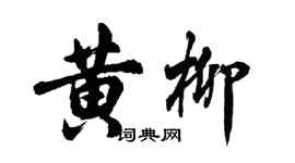 胡問遂黃柳行書個性簽名怎么寫
