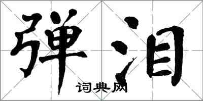 翁闓運彈淚楷書怎么寫