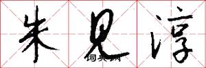 朱見淳怎么寫好看