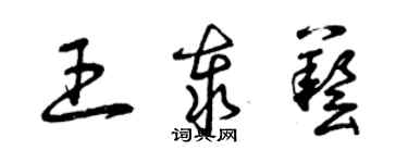 曾慶福王泰藝草書個性簽名怎么寫