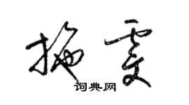 梁錦英施雯草書個性簽名怎么寫