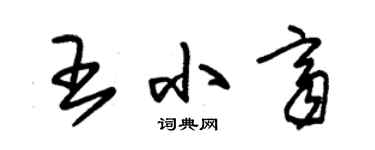 朱錫榮王小齊草書個性簽名怎么寫