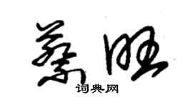 朱錫榮蔡旺草書個性簽名怎么寫