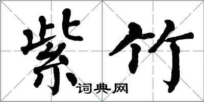 翁闓運紫竹楷書怎么寫