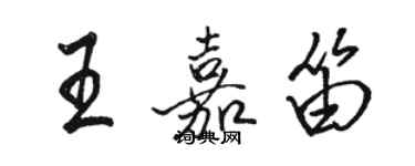 駱恆光王嘉笛行書個性簽名怎么寫