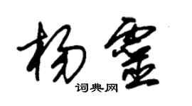 朱錫榮楊靈草書個性簽名怎么寫
