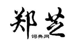 胡問遂鄭芝行書個性簽名怎么寫