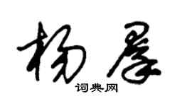 朱錫榮楊群草書個性簽名怎么寫