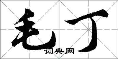 胡問遂毛丁行書怎么寫