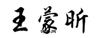 胡問遂王蒙昕行書個性簽名怎么寫