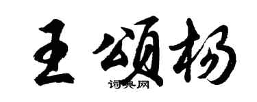 胡問遂王頌楊行書個性簽名怎么寫