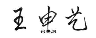 駱恆光王申藝行書個性簽名怎么寫