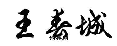 胡問遂王春城行書個性簽名怎么寫